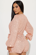 Women's Take Me Dancing Sequin Romper