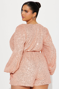 Women's Take Me Dancing Sequin Romper