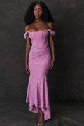 Women's Cesca Rose Pink Floral Maxi Dress