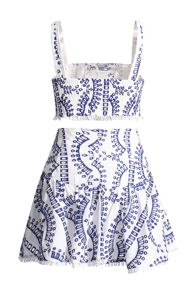 Women's Cora Crop Top + Skirt Set