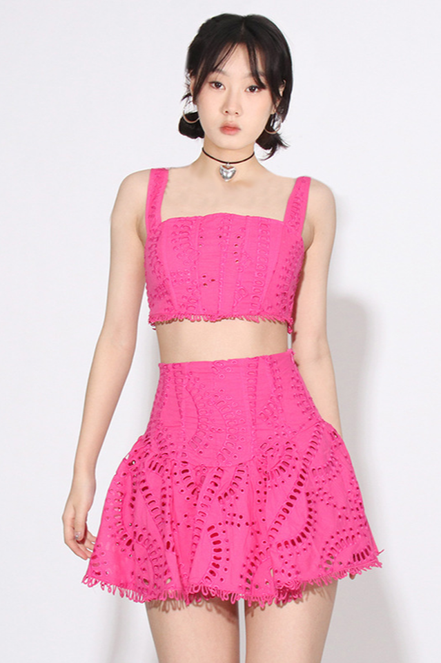 Women's Cora Crop Top + Skirt Set