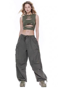 Women's Vintage Parachute Cargo Pants