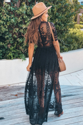Women's Boho Lace Maxi Dress