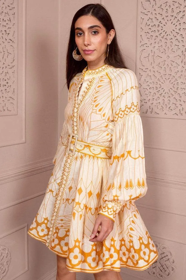 Women's Pernilla Short Dress Yellow