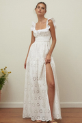 Women's Danielle Eyelet Maxi Dress White