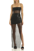 Women's Jxzom Sequin Maxi Dress Black