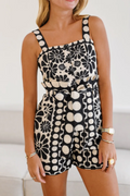 Women's Lisa Patterned Belted Romper