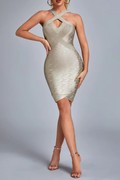 Women's Rutia Metallic Mini Bandage Dress