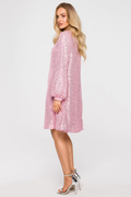 Women's Sequin Dress With Puff Sleeves