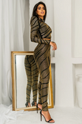 Women's Agatha Long Sleeve Rhinestone Pantsuit