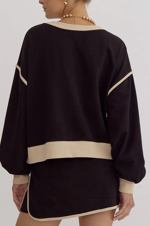 Women's Rosey Red Pullover & Skort Set