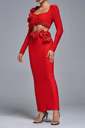 Women's Dellis Flower Bandage Skirt Set