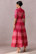 Women's Sabrina Embroidered Lace Midi Dress