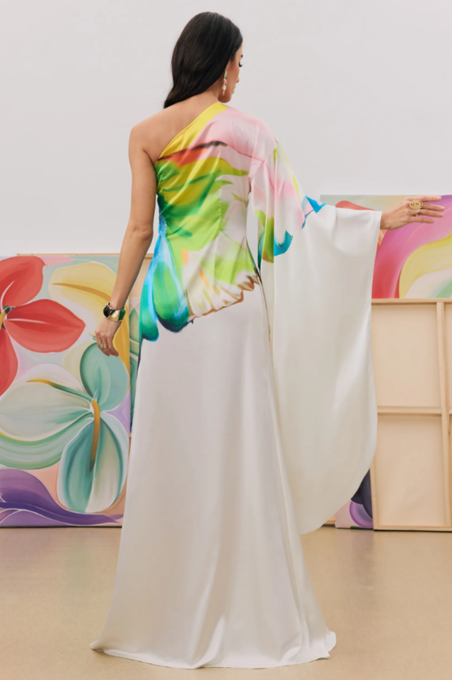 Women's Bernice Printed Single Sleeve Maxi Dress