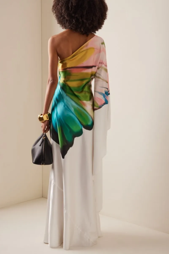Women's Bernice Printed Single Sleeve Maxi Dress