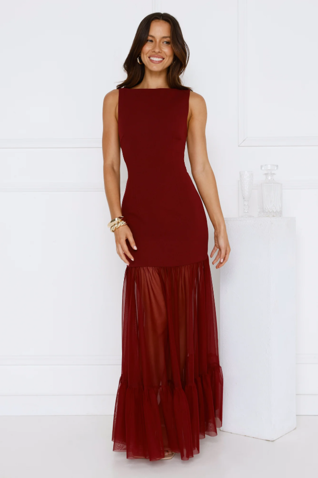 Women's Chic Whispers Maxi Dress Red