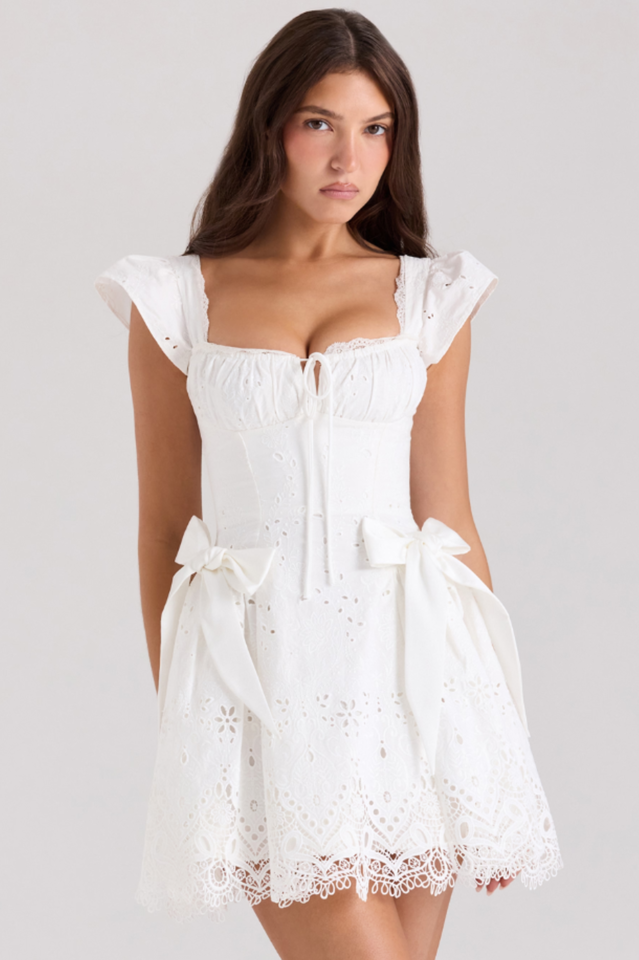 Women's Giglio Broderie Anglais Mini Dress