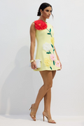 Women's Sibyl Floral Applique Sleeveless Mini Dress
