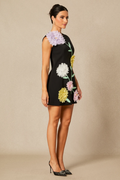 Women's Sibyl Floral Applique Sleeveless Mini Dress