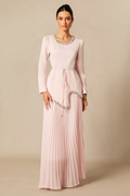 Women's Athena Top & Pleated Skirt Set Pink