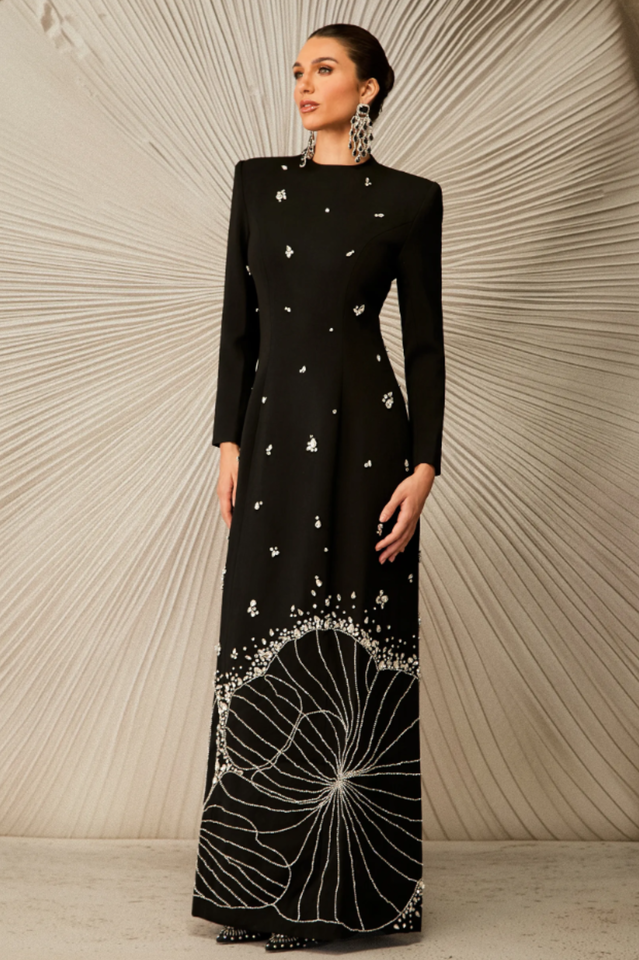 Women's Virginia Diamond Embellished Maxi Dress