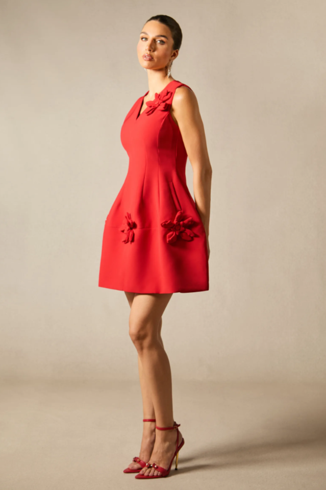 Women's Bertina Floral Applique Mini Dress