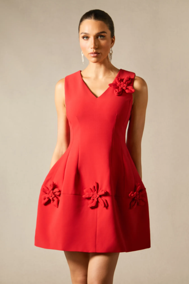 Women's Bertina Floral Applique Mini Dress