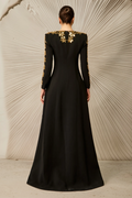 Women's Aria Embellished Long Sleeve Maxi Dress