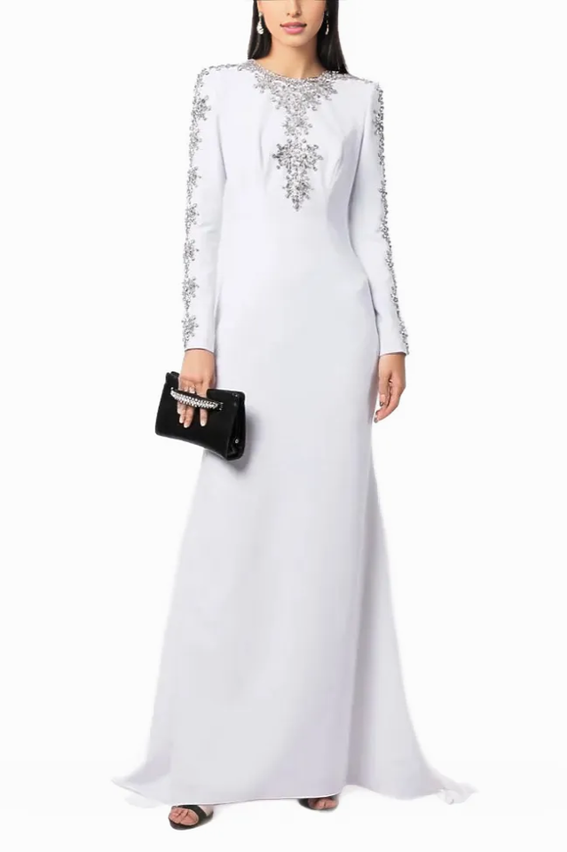 Women's Aria Embellished Long Sleeve Maxi Dress