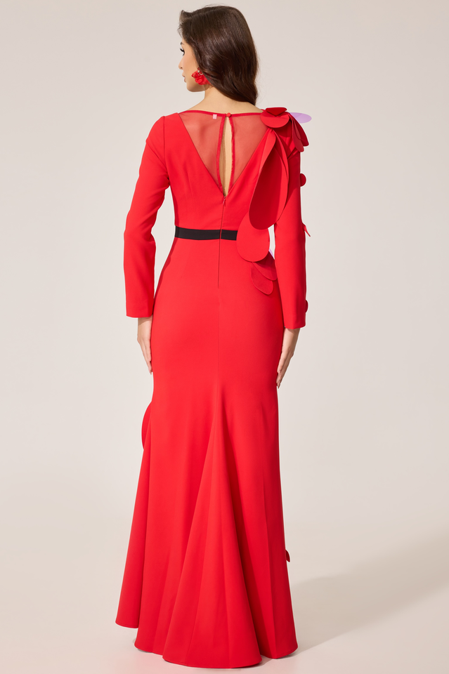 Women's Farein Applique Detail Gown