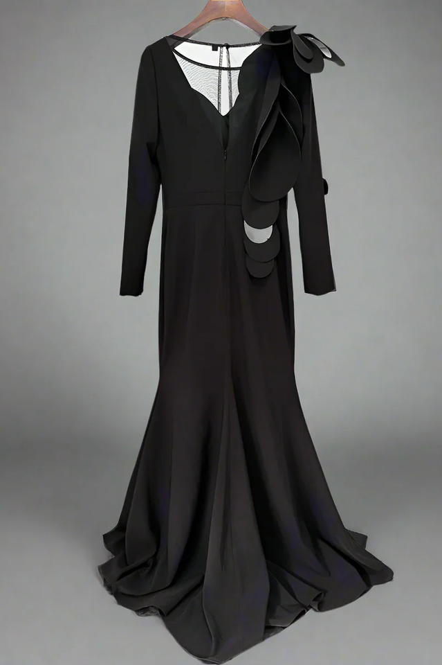 Women's Farein Applique Detail Gown