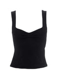 Women's Slit Hem Backless Cropped Tank Top