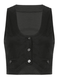 Women's Button Front Corset Top
