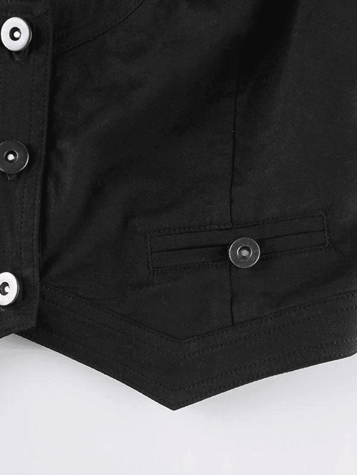 Women's Button Front Corset Top