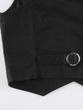 Women's Button Front Corset Top