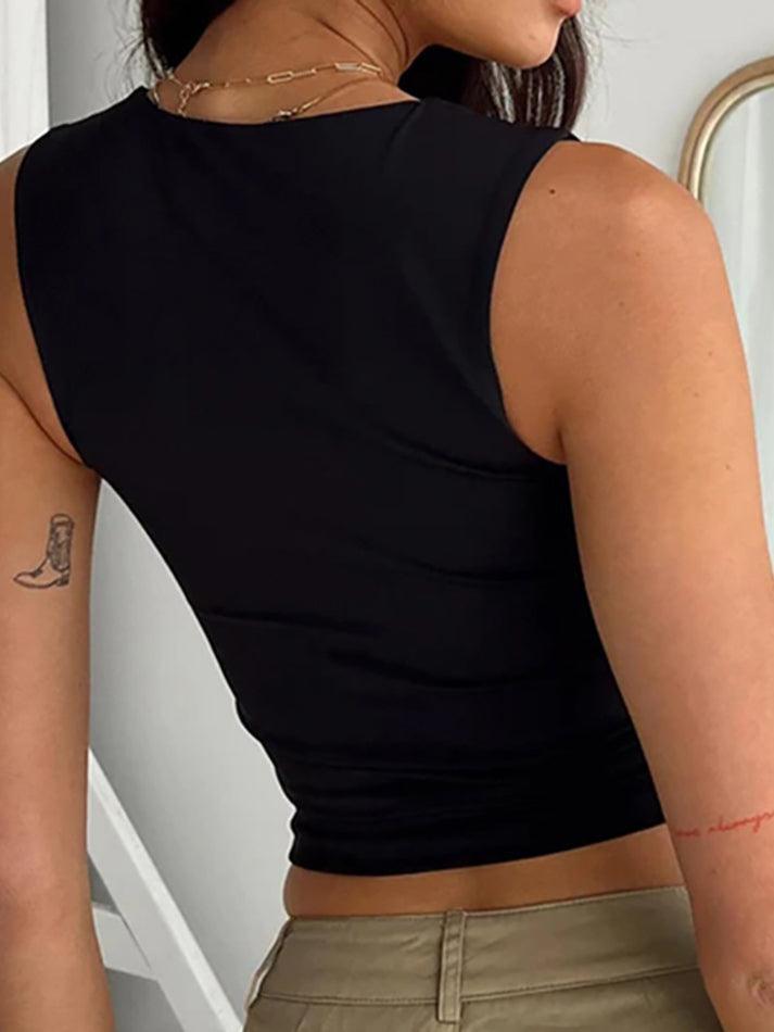 Women's Form-Fitting Cropped Tank Top