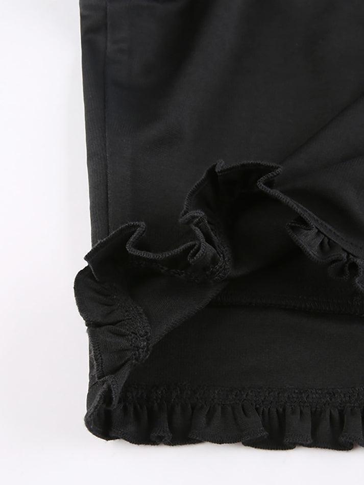 Women's Frill Trim Corset Top