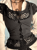 Women's Frill Trim Corset Top