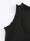 Women's Frill Trim Corset Top