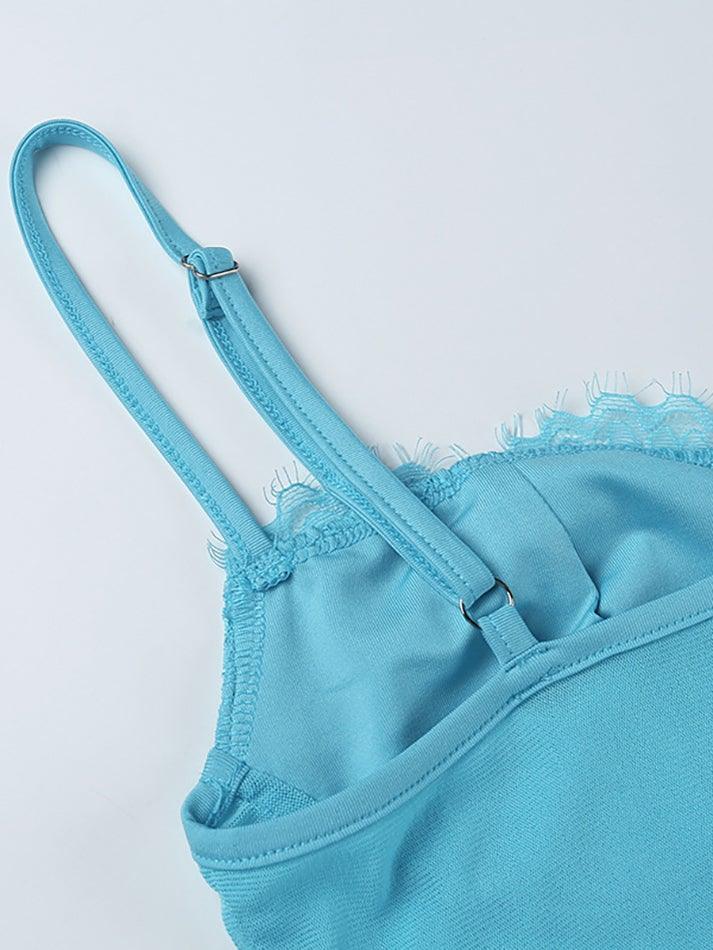 Women's Lace Mesh Embroidery Corset Top