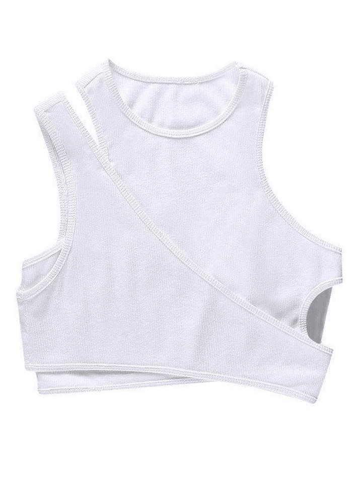 Women's Ribbed Crop Tank Top Set