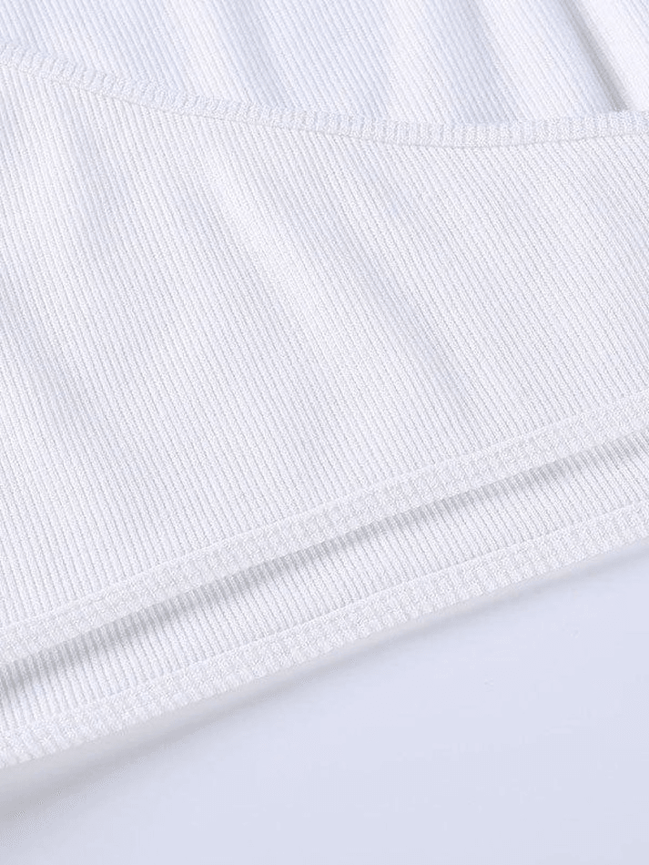 Women's Ribbed Crop Tank Top Set