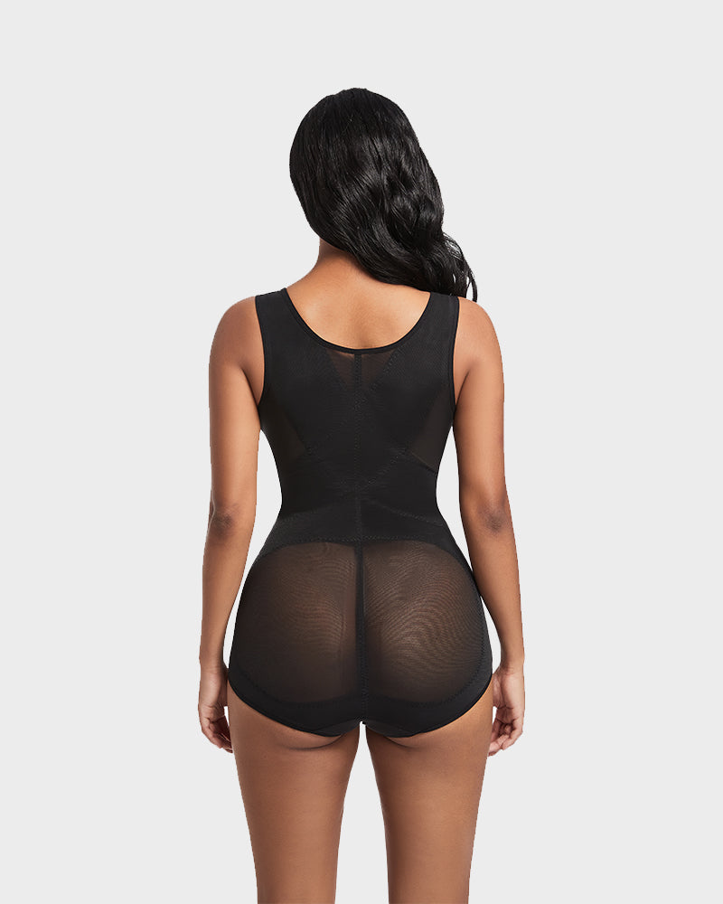 Women’s Open Bust Cross Compression Body Shaper
