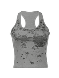 Women's Vintage Floral Star Print Tank Top