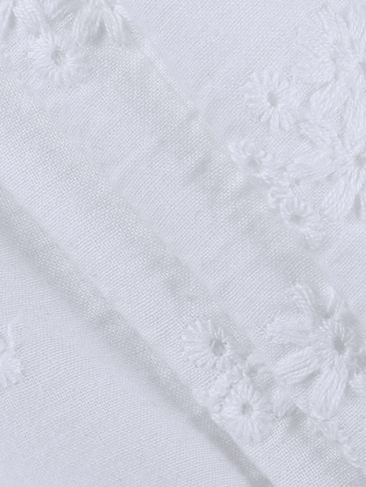 Women's White Floral Corset Top